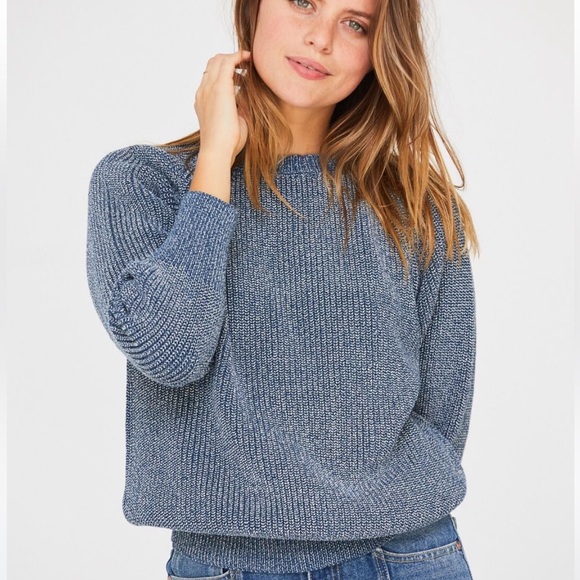 esby Sweaters - Esby Andy Vintage Fisherman sweater - Denim Blue Sz S